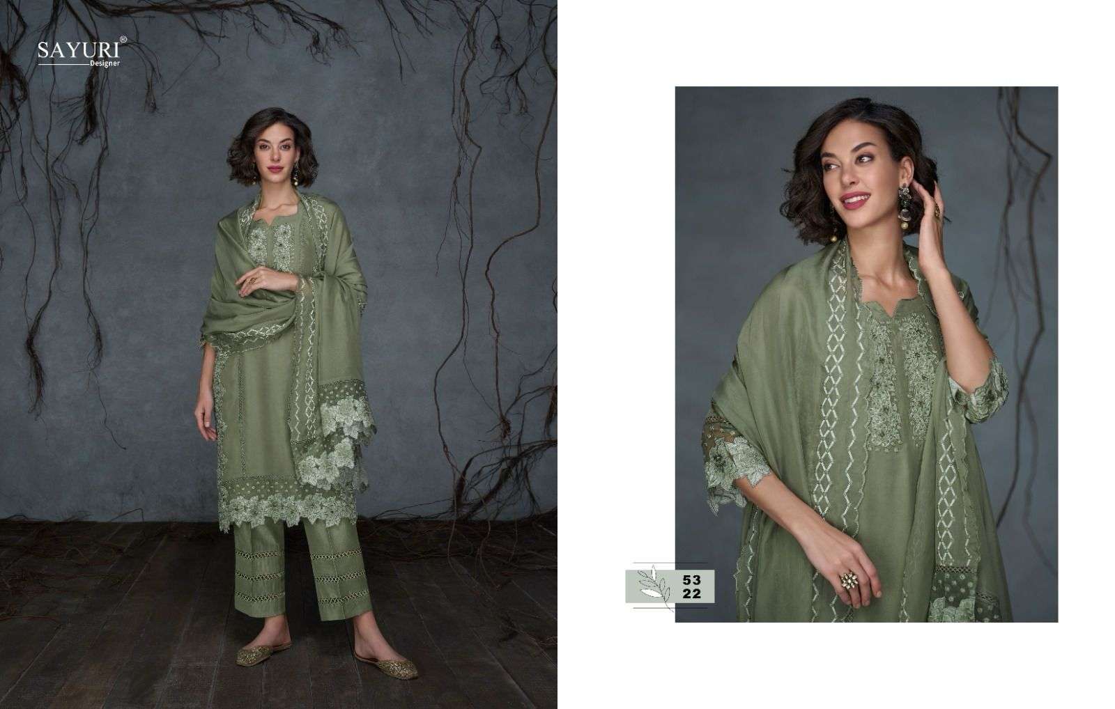 Sayuri Nusrat Organza Silk Salwar Kameez Wholesale catalog