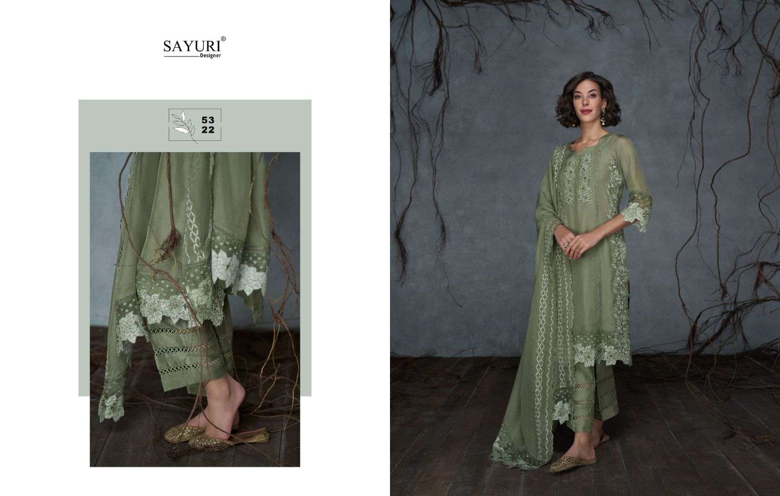 Sayuri Nusrat Organza Silk Salwar Kameez Wholesale catalog