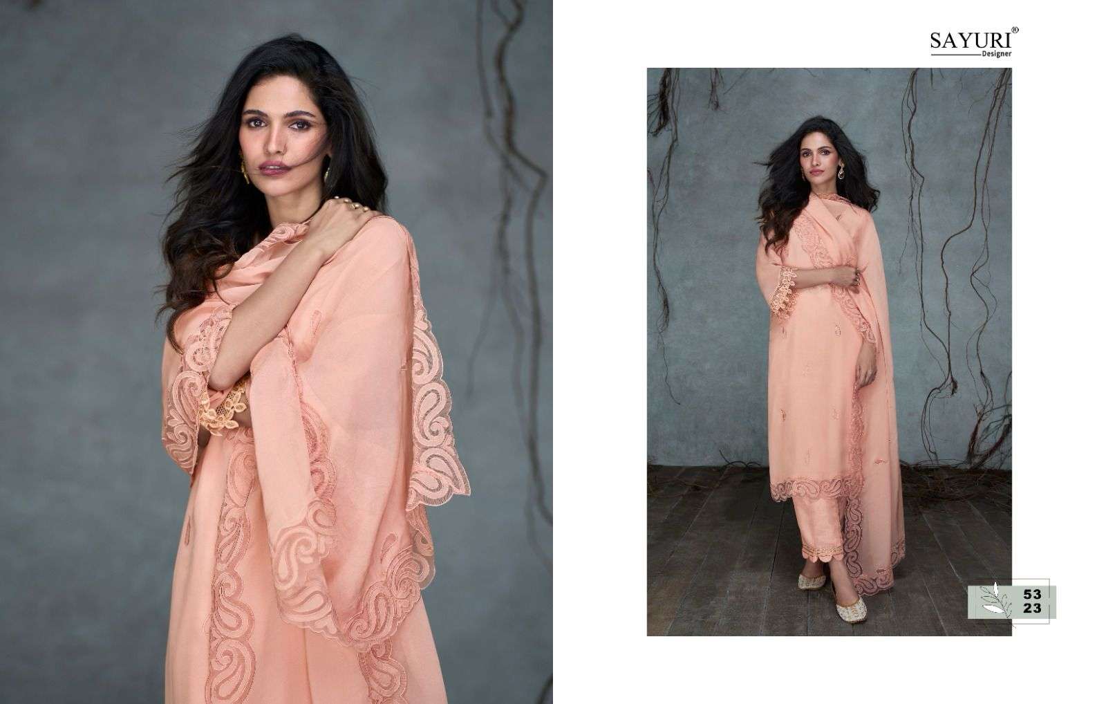 Sayuri Nusrat Organza Silk Salwar Kameez Wholesale catalog