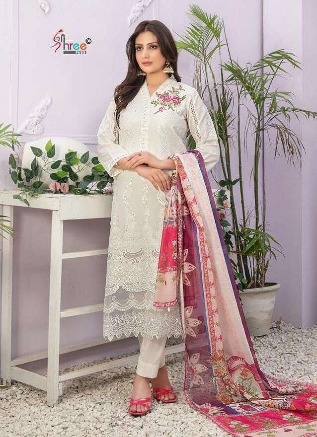 Shree Mariya B Vol 3 Nx Cotton Dupatta Pakistani Suits Wholesale catalog