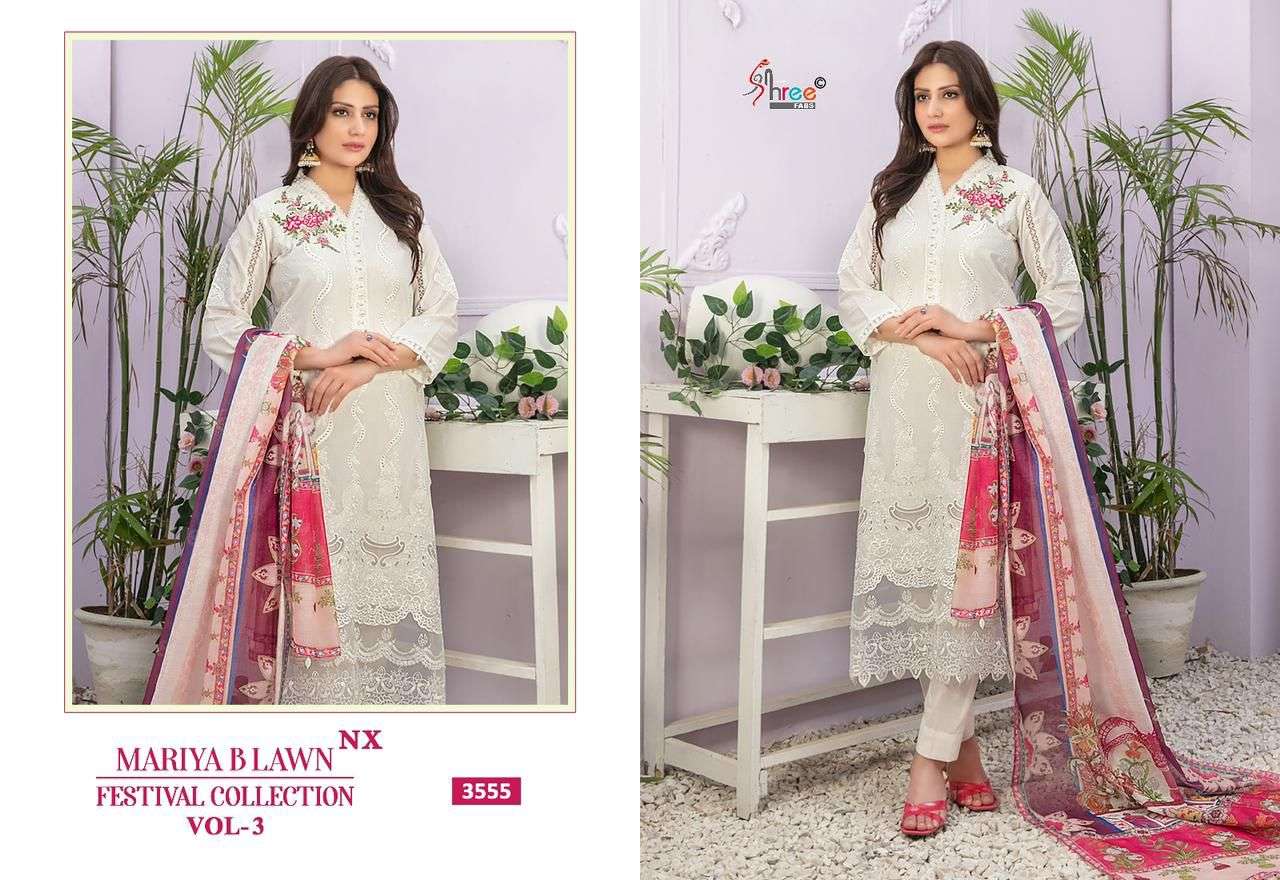 Shree Mariya B Vol 3 Nx Cotton Dupatta Pakistani Suits Wholesale catalog