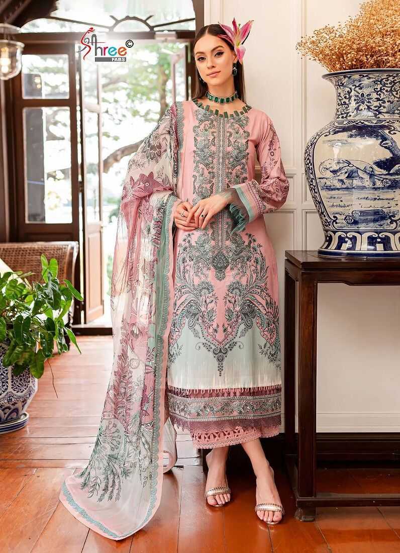 Shree Queens Court Premium Chiffon Dupatta Pakistani Suits Wholesale catalog