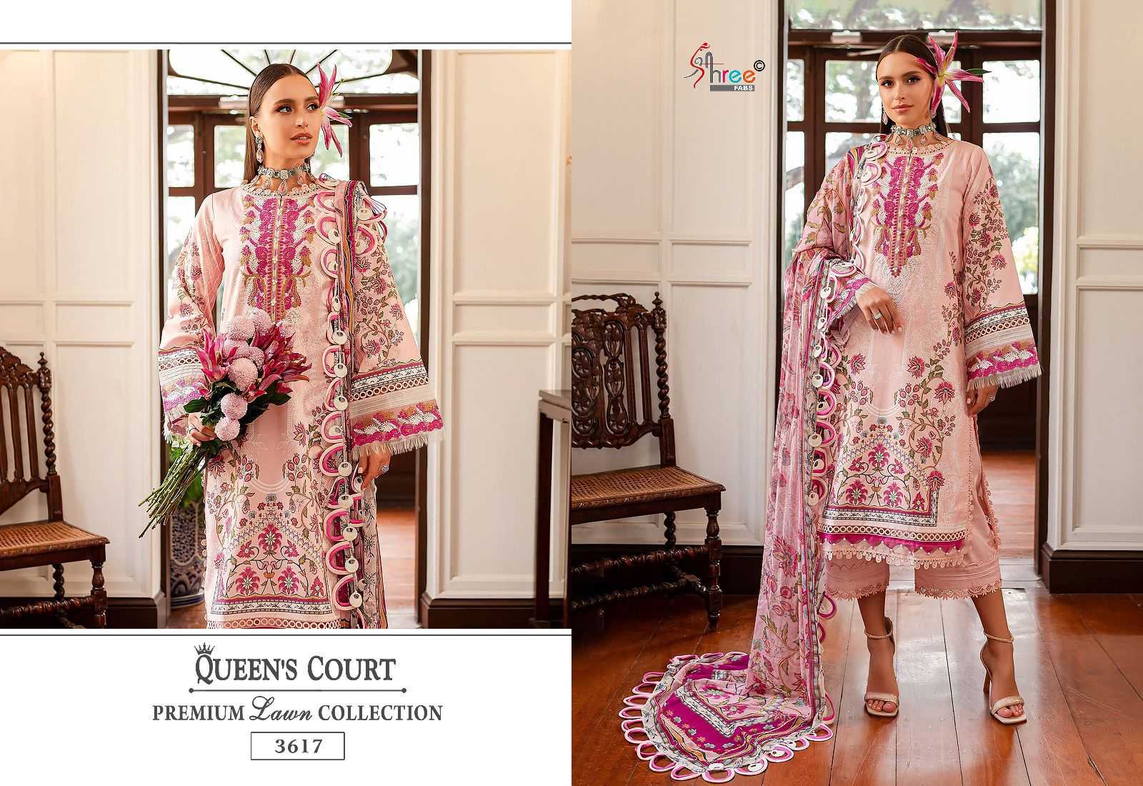 Shree Queens Court Premium Chiffon Dupatta Pakistani Suits Wholesale catalog