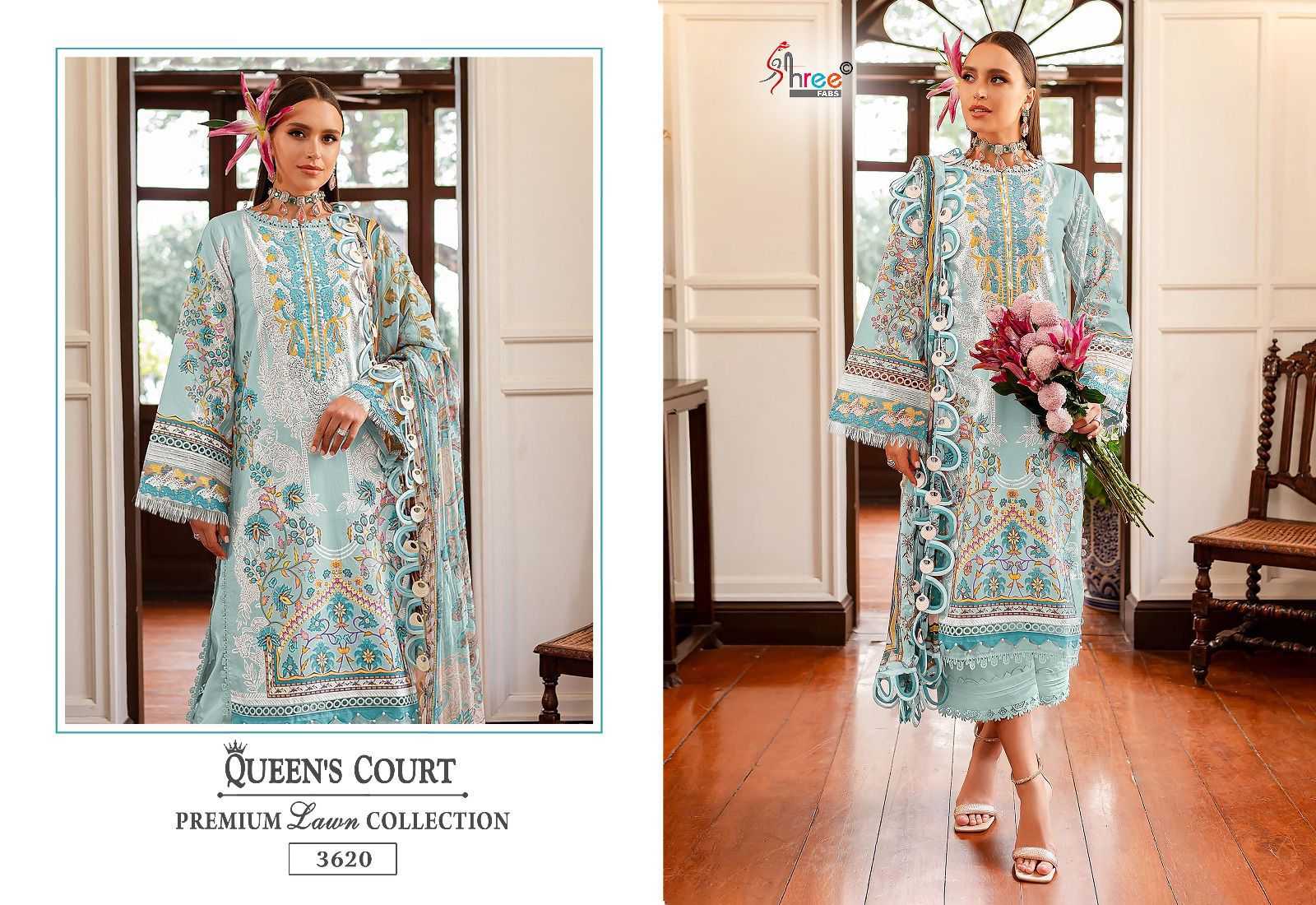 Shree Queens Court Premium Chiffon Dupatta Pakistani Suits Wholesale catalog