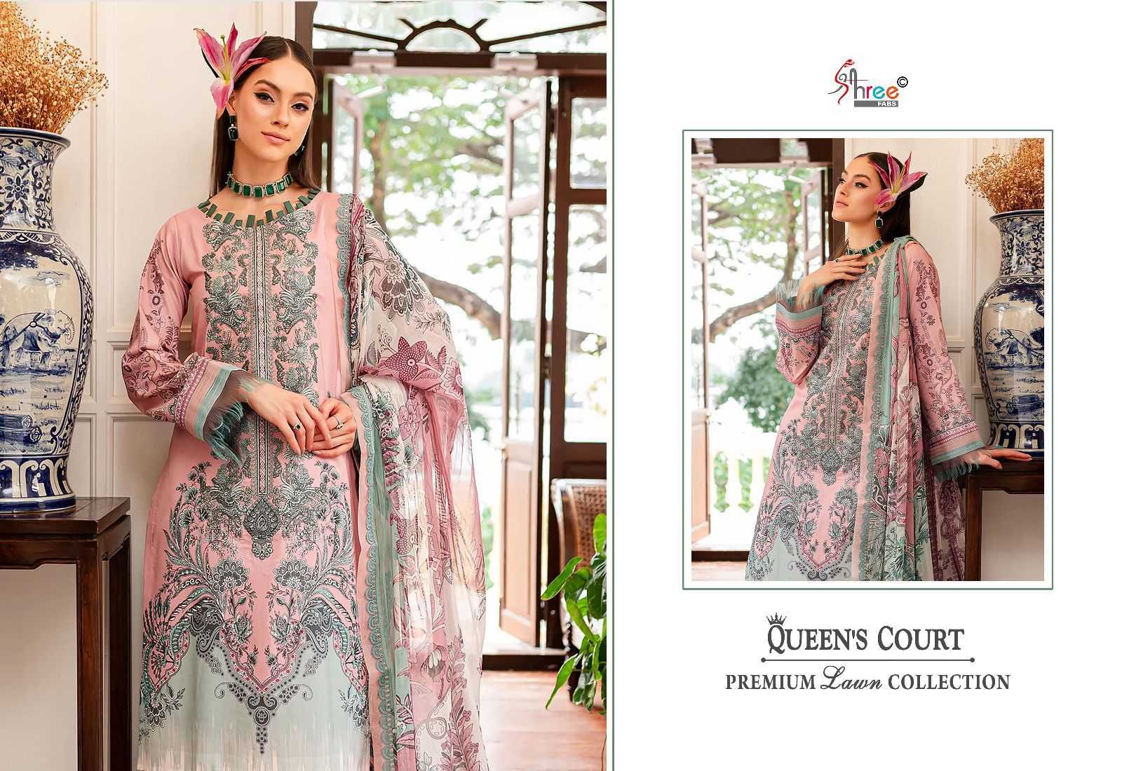 Shree Queens Court Premium Cotton Dupatta Salwar Suits Wholesale catalog