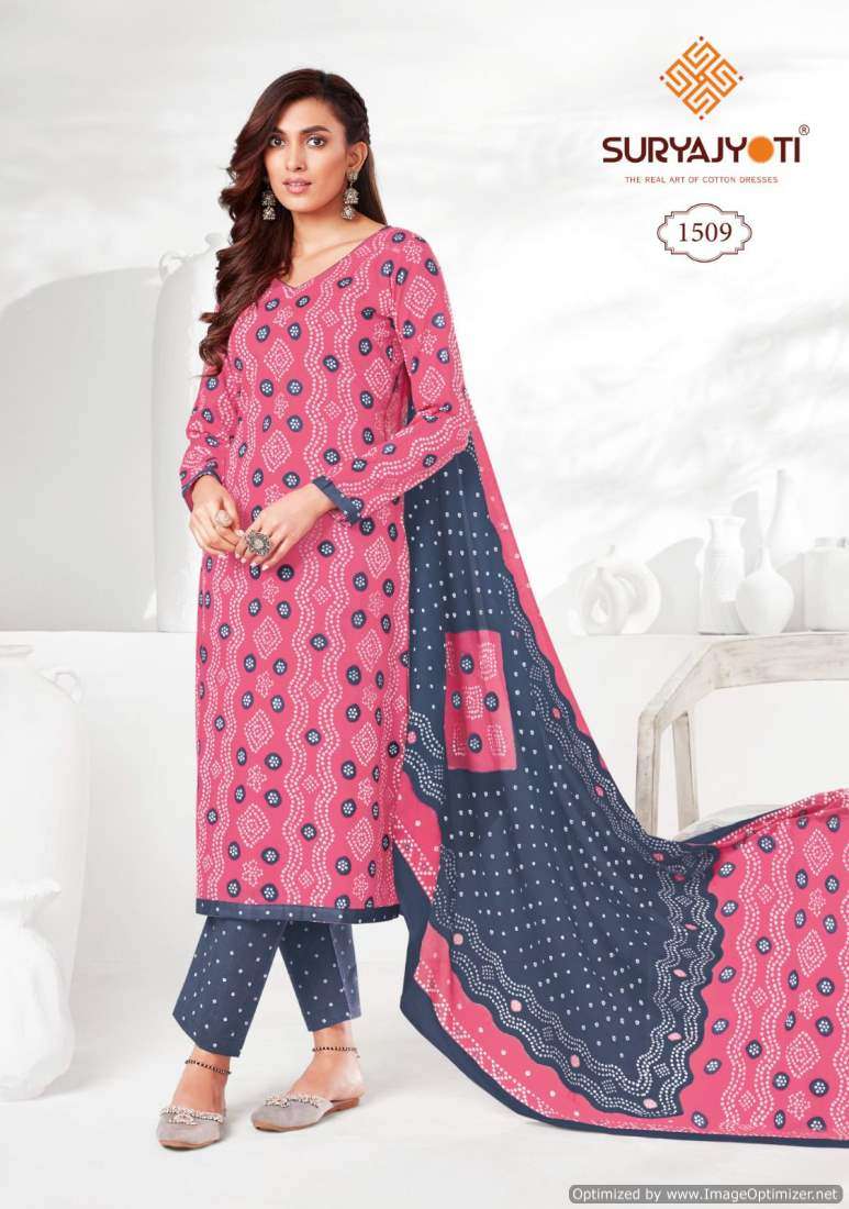 Suryajyoti Bandhani Vol-15 – Dress Material - Wholesale Catalog