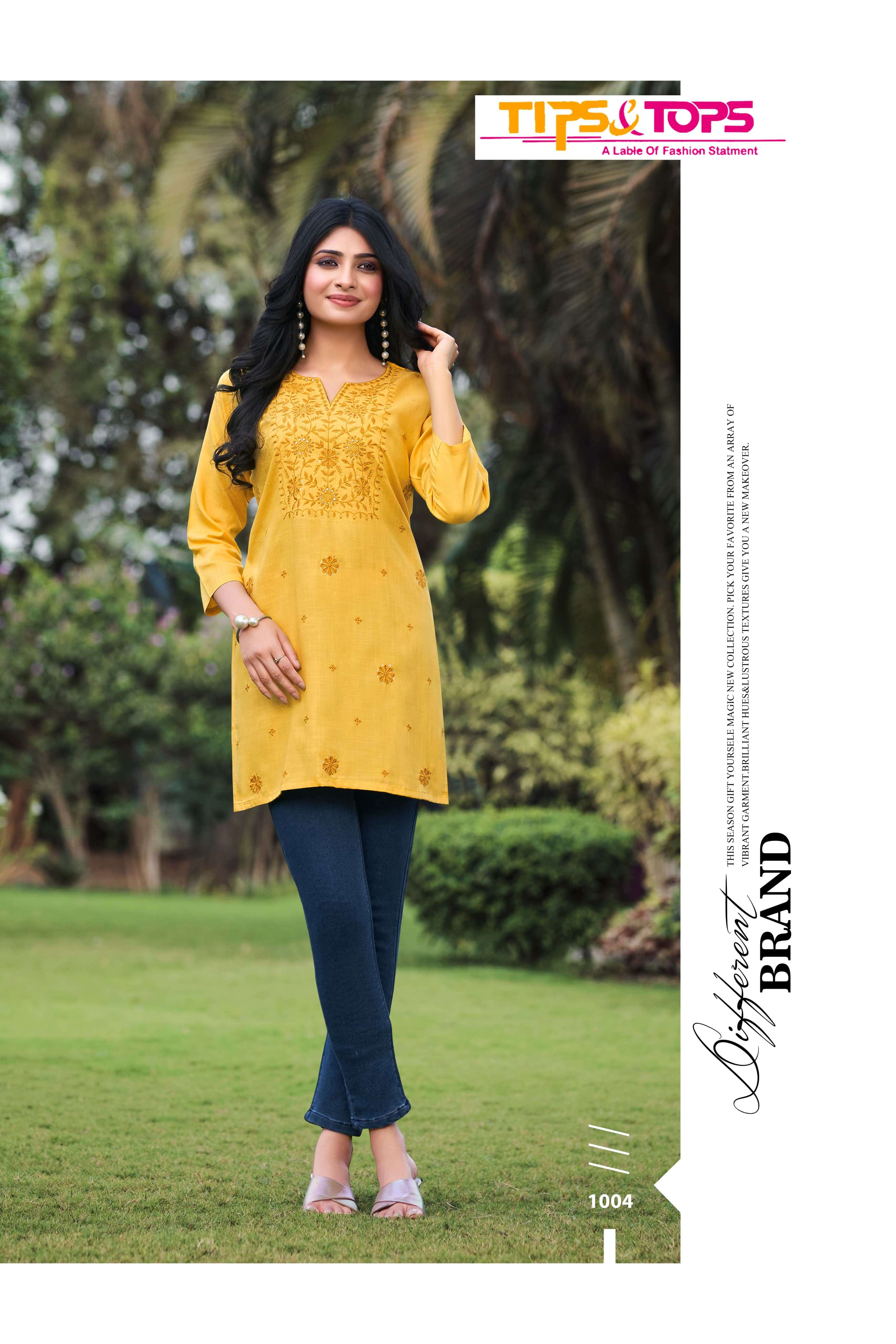 TIPS & TOPS COLORS VOL 03 Kurti Wholesale catalog