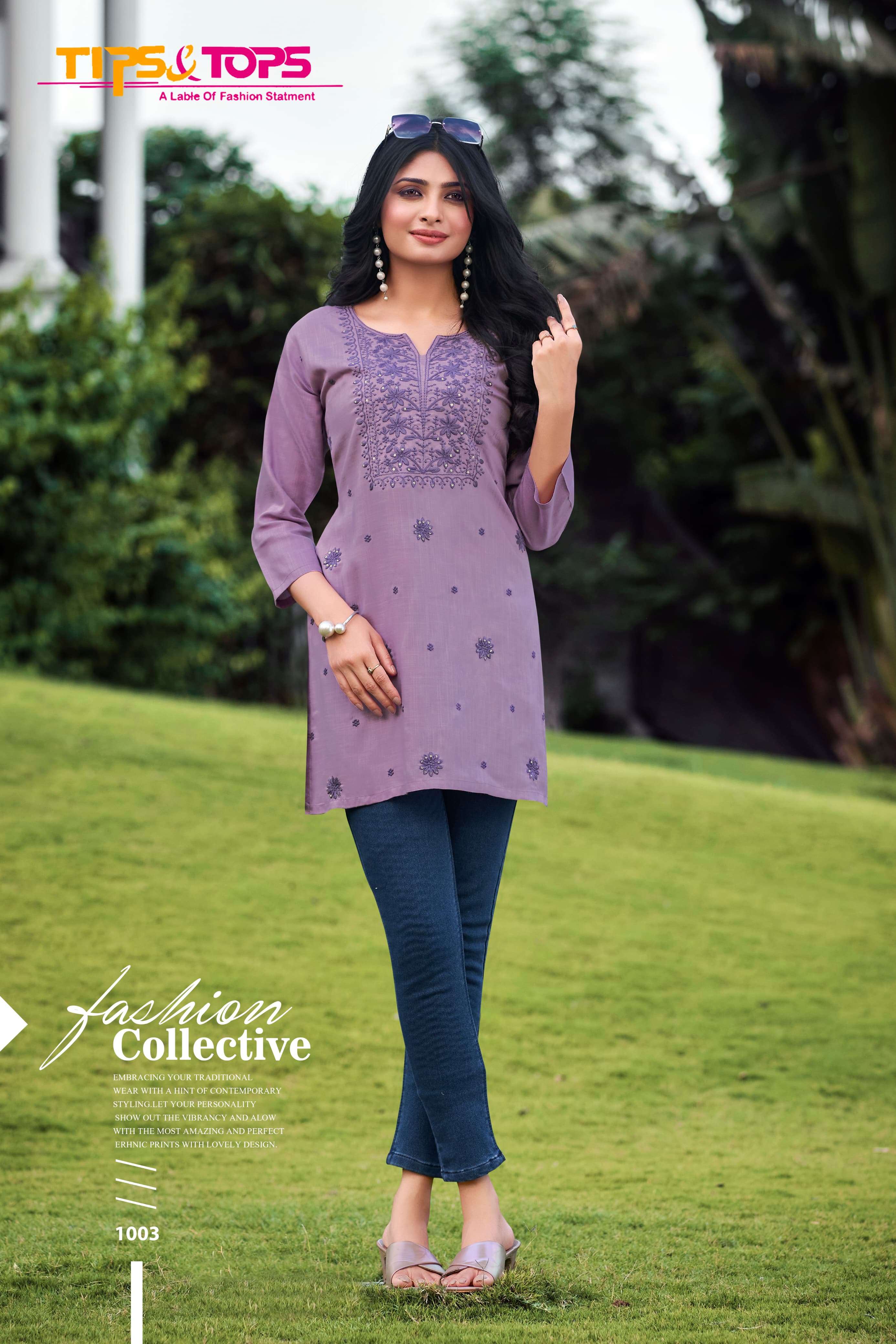 TIPS & TOPS COLORS VOL 03 Kurti Wholesale catalog