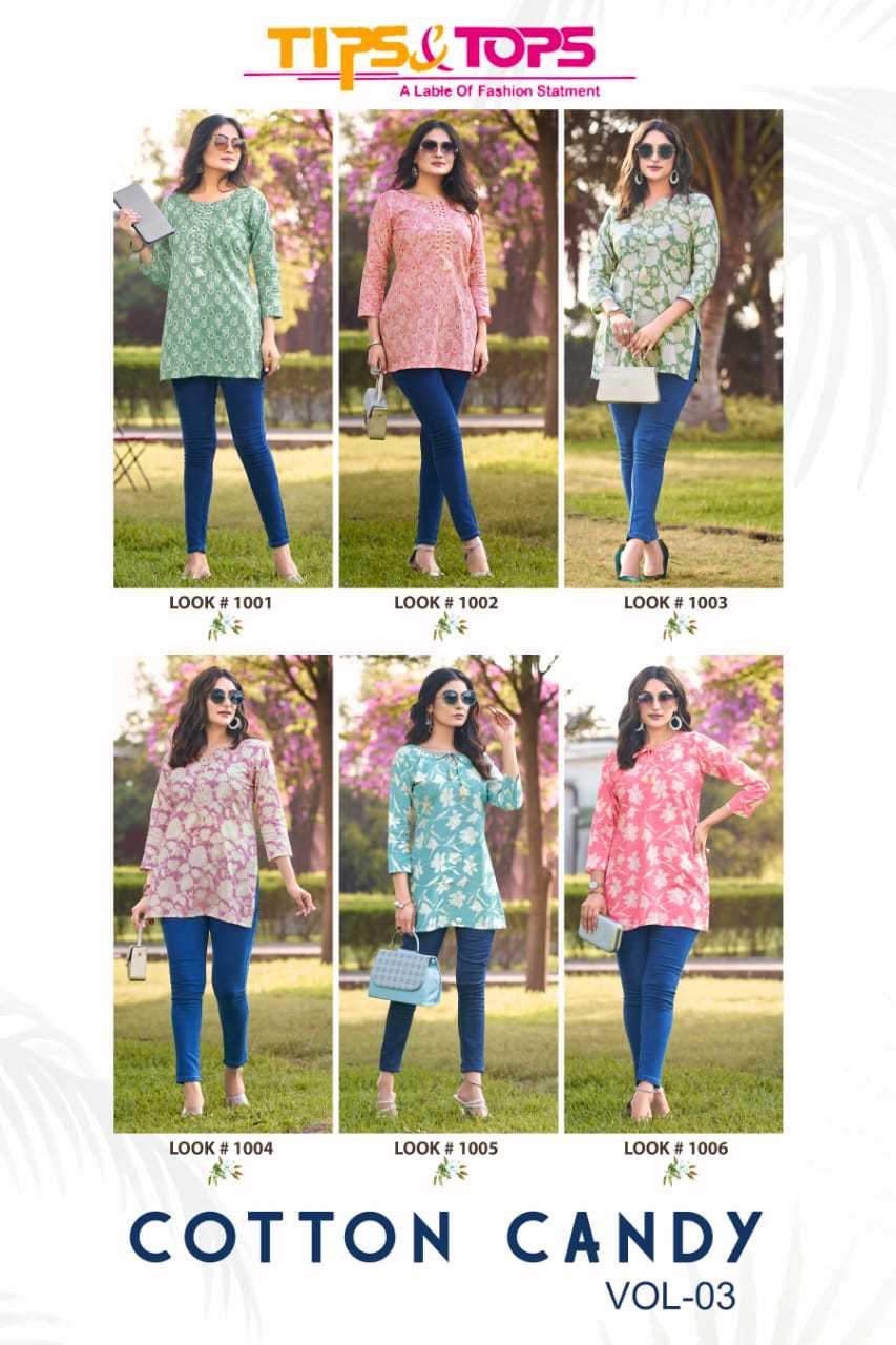 TIPS & TOPS COTTON CANDY Vol 03 Kurti Wholesale catalog