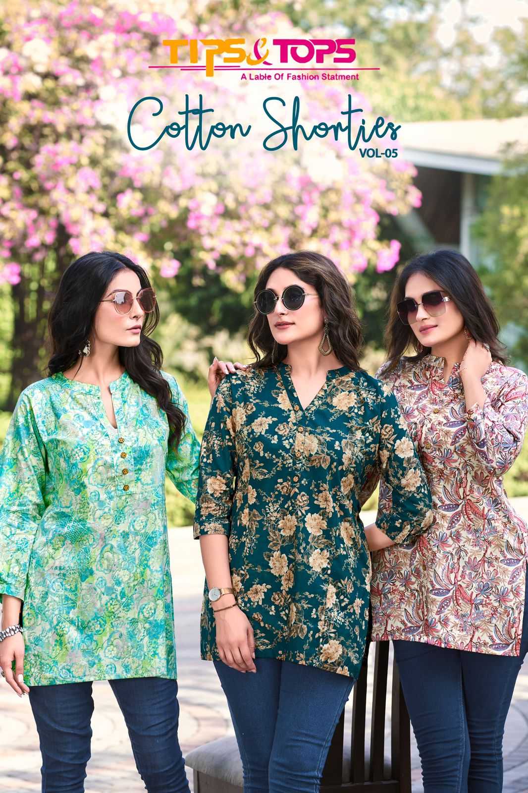 TIPS & TOPS COTTON SHORTIES Vol 05 Kurti Wholesale catalog