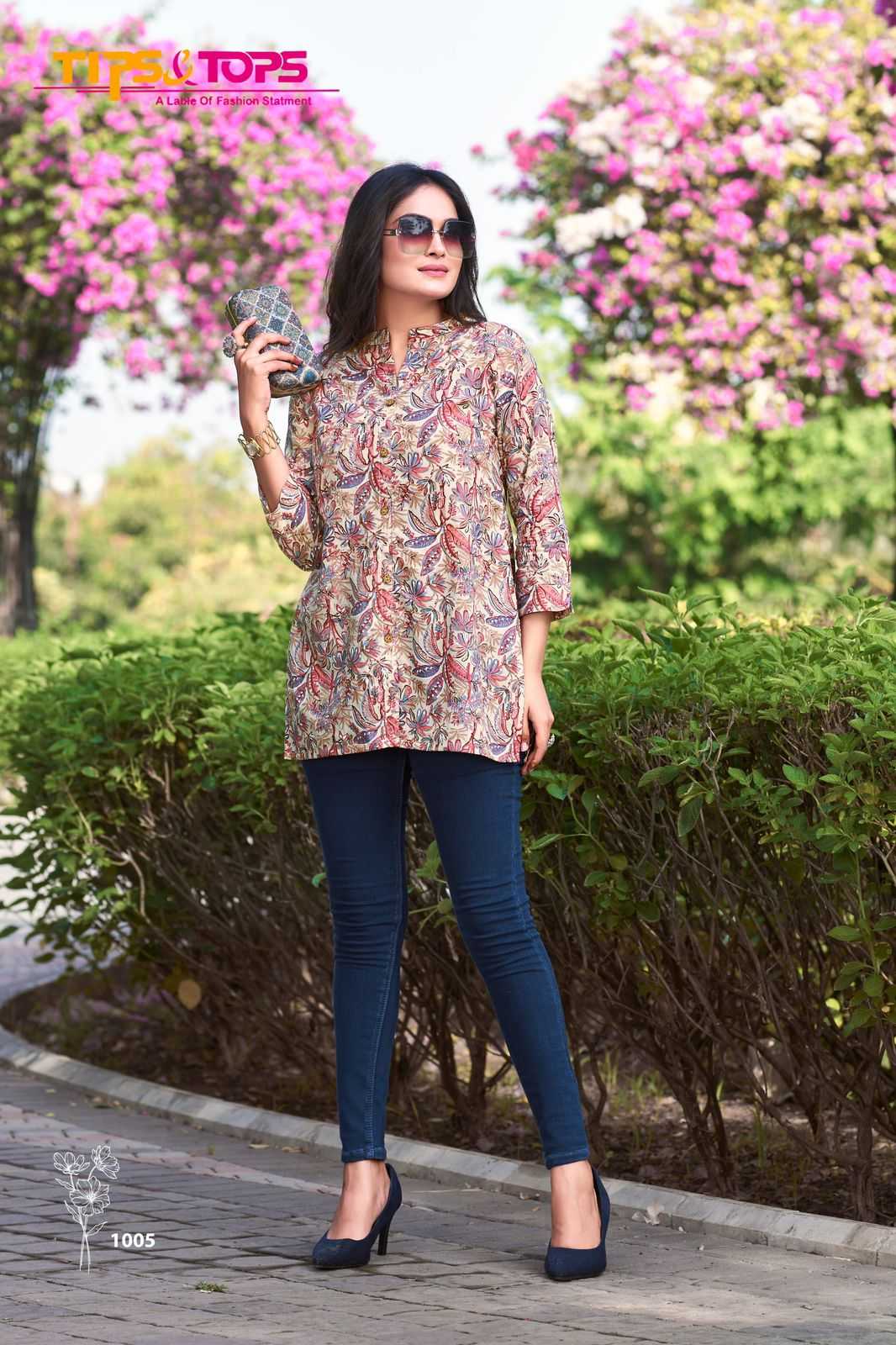TIPS & TOPS COTTON SHORTIES Vol 05 Kurti Wholesale catalog
