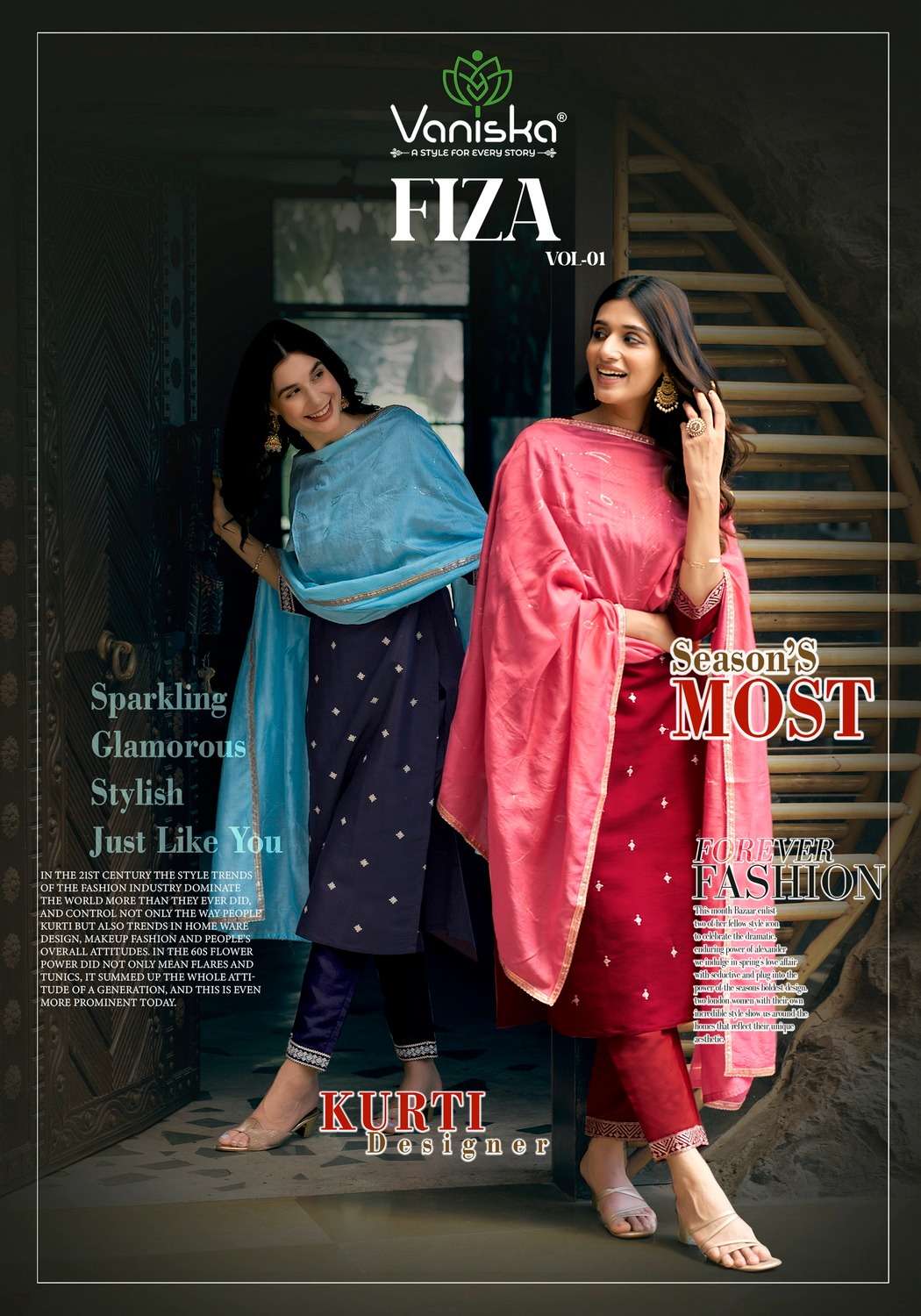 VANISKA FIZA VOL.1 Kurti Wholesale catalog