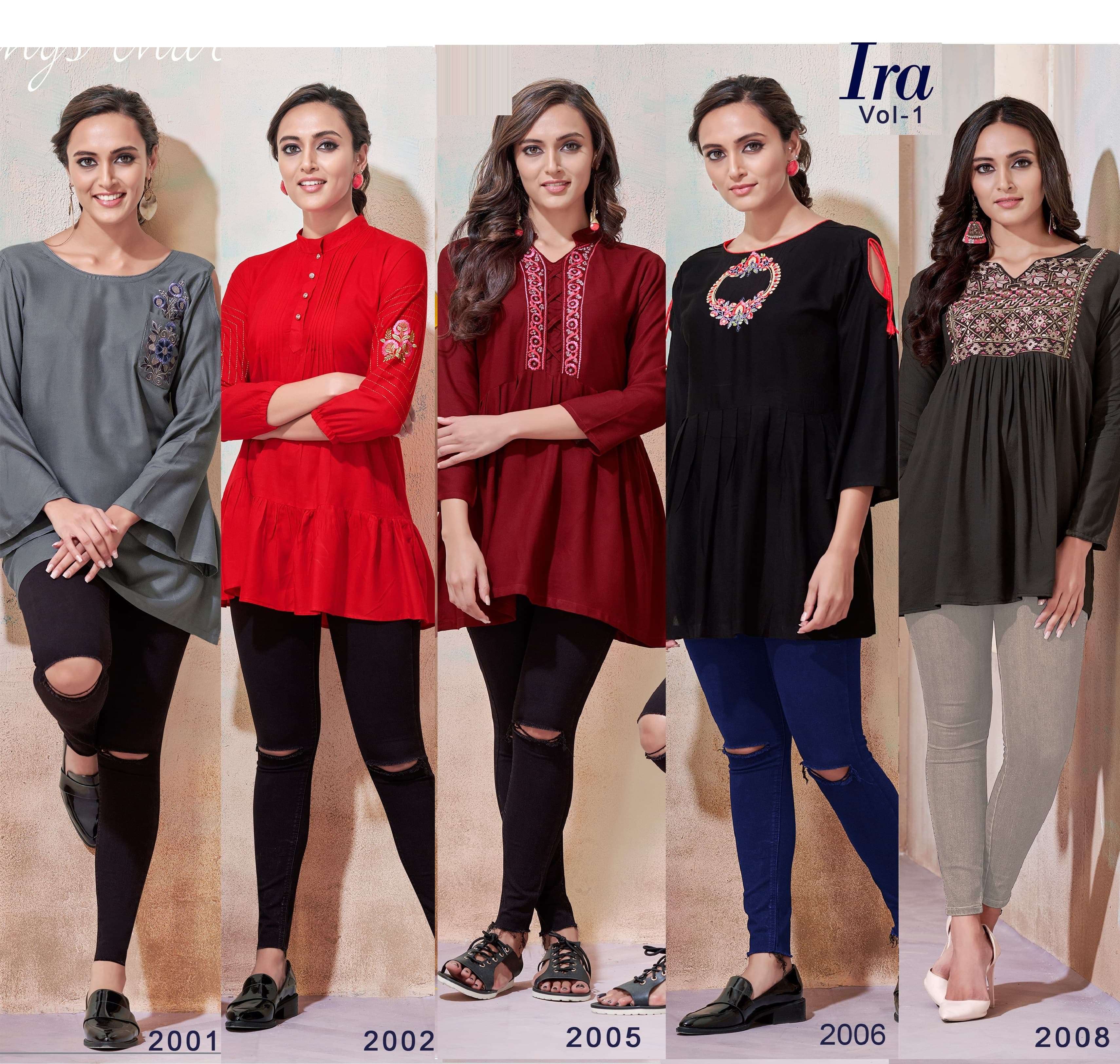 Vardan Designer IRA- Vol- 1 Kurti Wholesale catalog
