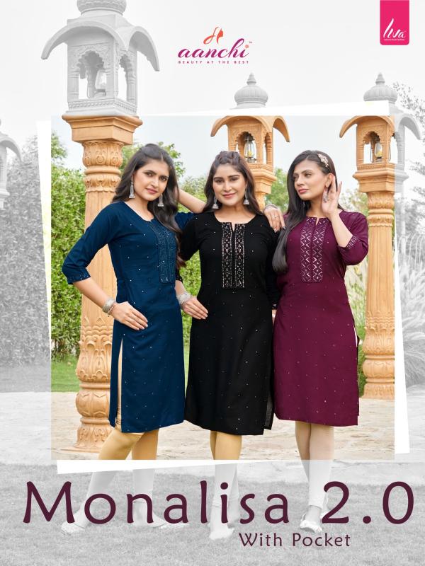 Aanchi MONALISA Kurti Wholesale catalog