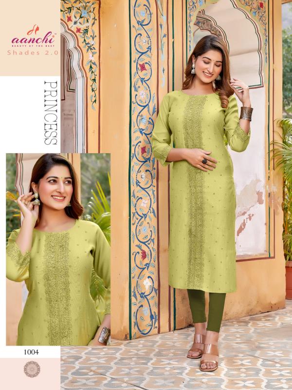 Aanchi SHADES-2.0 Kurti Wholesale catalog