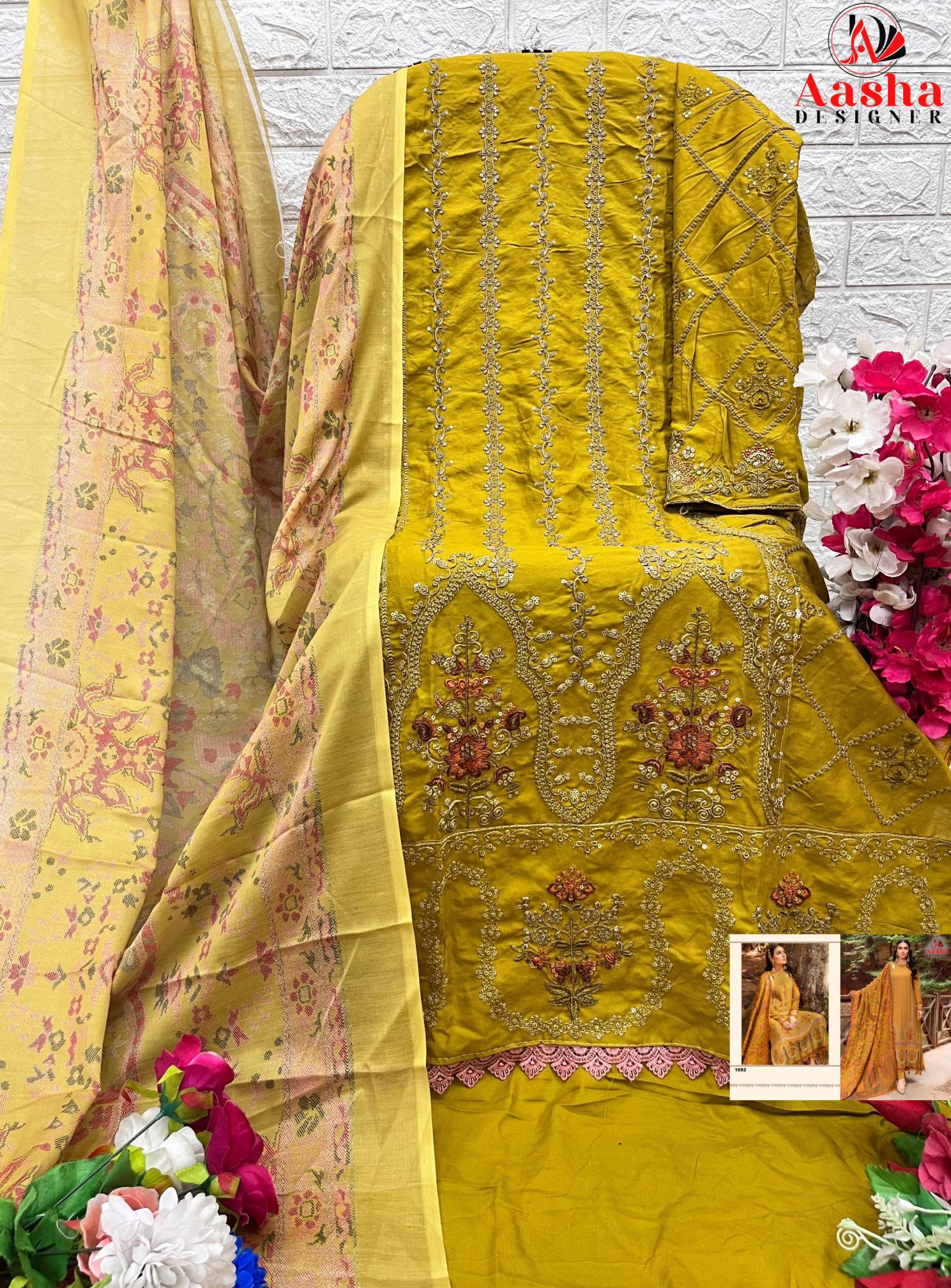 Aasha 1092 Rayon Salwar Kameez Wholesale catalog