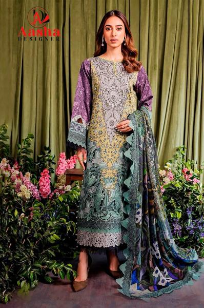 Aasha Jade Bliss Lawn Collection Vol 2 Chiffon Dupatta Pakistani Suits Wholesale catalog