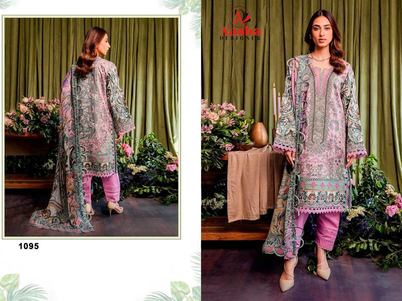 Aasha Jade Bliss Lawn Collection Vol 2 Chiffon Dupatta Pakistani Suits Wholesale catalog