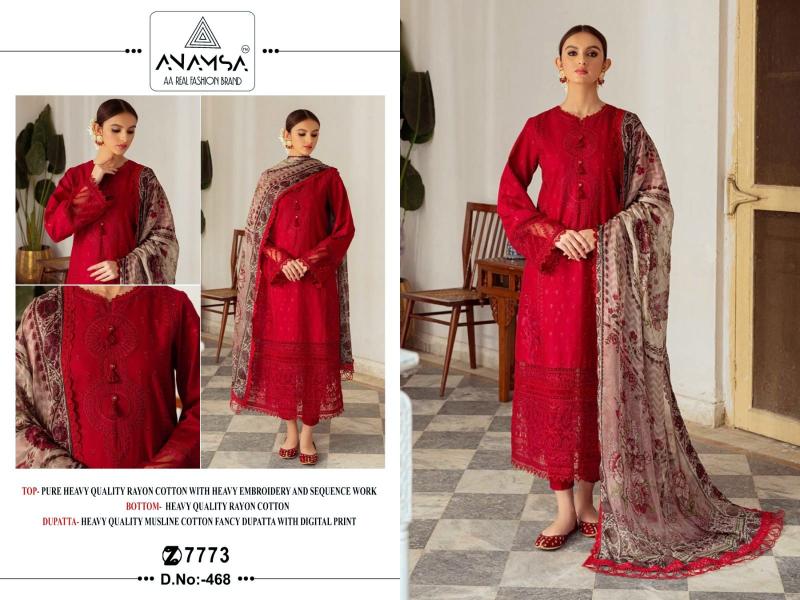 Anamsa 468 Rayon Salwar Kameez Wholesale catalog