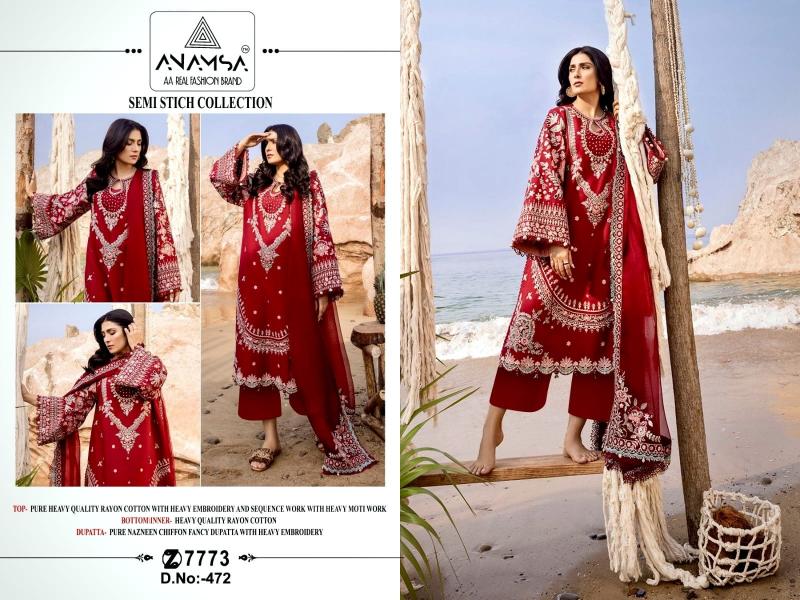Anamsa 472 Rayon Salwar Kameez Wholesale catalog