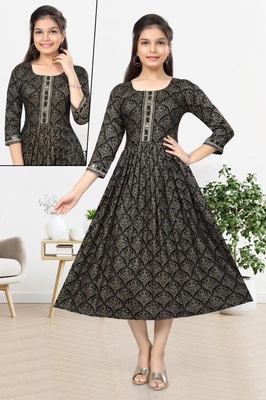 Anushka Vol 5 Rayon Printed Kids Wear Kurti Wholesale catalog