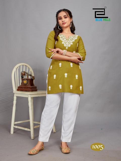 Blue Hills DIVYA Kurti Wholesale catalog