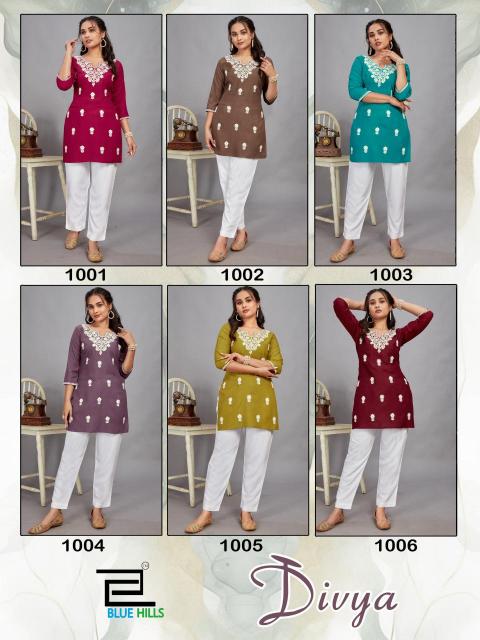 Blue Hills DIVYA Kurti Wholesale catalog