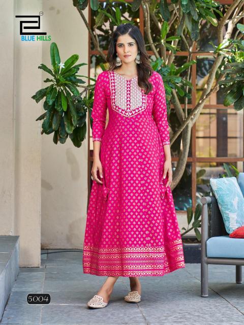 BLUE HILLS Walkway Vol 50 Kurti Wholesale catalog