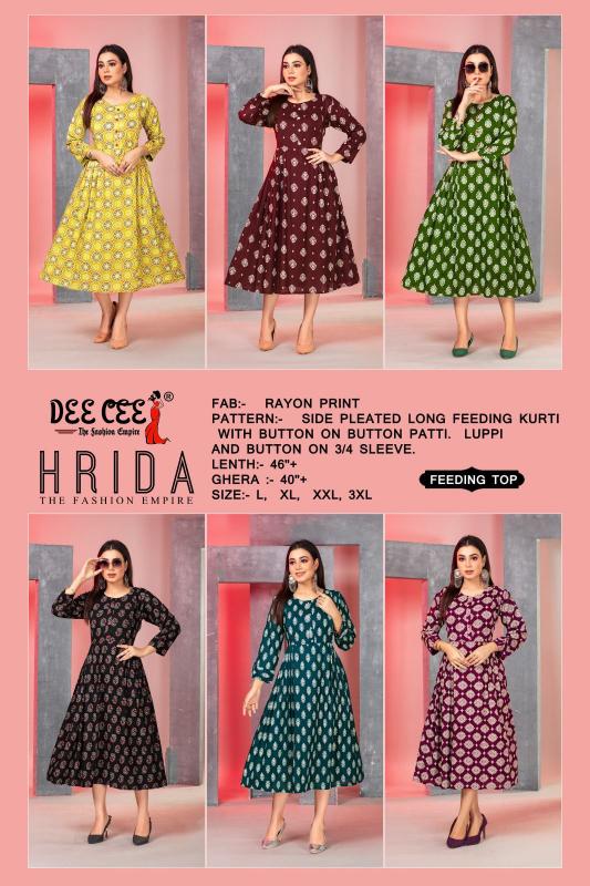 DEECEE HRIDA Kurti Wholesale catalog