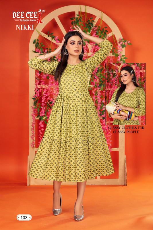 DEECEE NIKKI Kurti Wholesale catalog