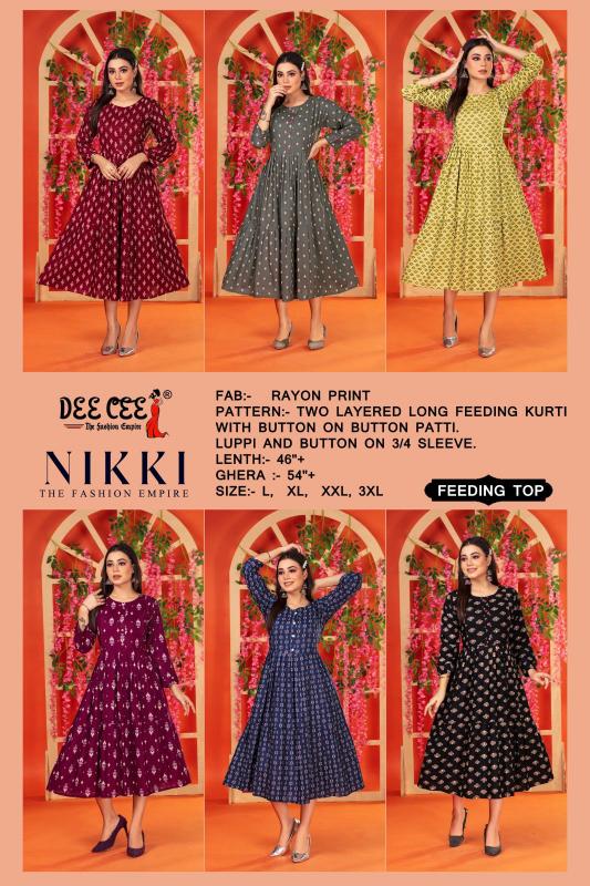 DEECEE NIKKI Kurti Wholesale catalog