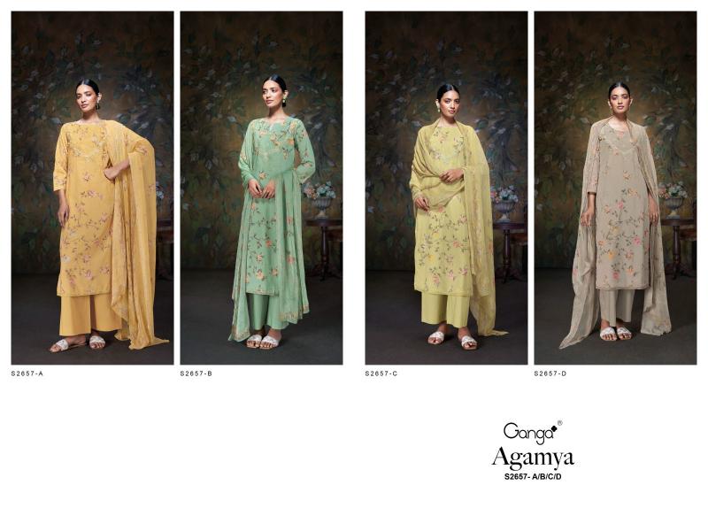 Ganga AGAMYA 2657 Dress Materials Wholesale catalog