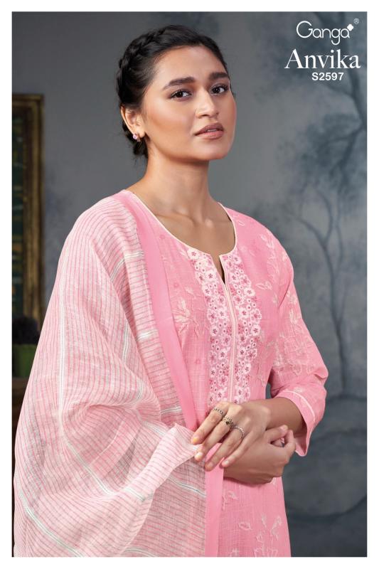 GANGA ANVIKA 2597 Dress Materials Wholesale catalog