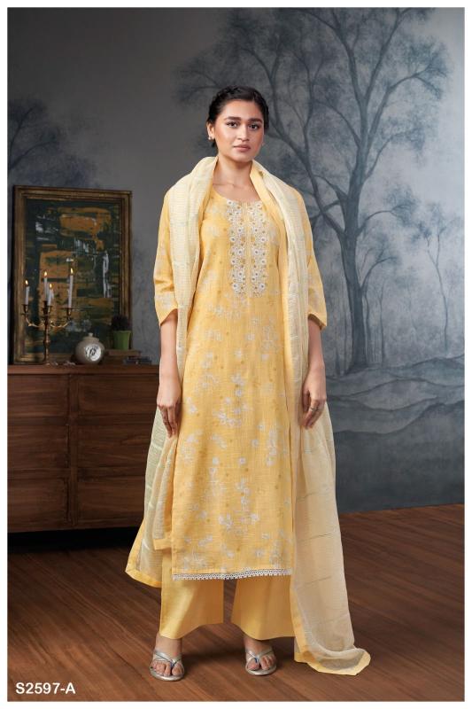 GANGA ANVIKA 2597 Dress Materials Wholesale catalog