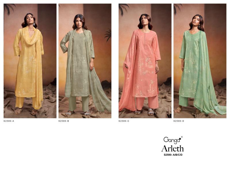 Ganga ARLETH 2580 Dress Materials Wholesale catalog