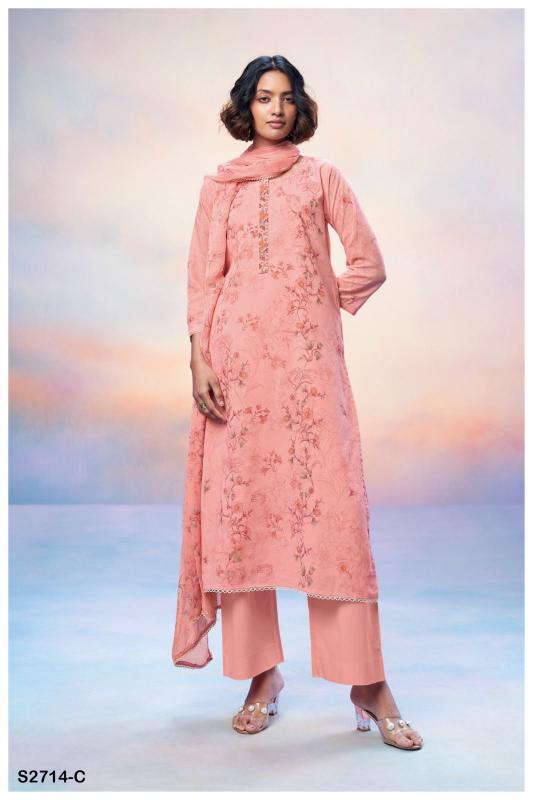 Ganga DHITYA 2714 Dress Materials Wholesale catalog