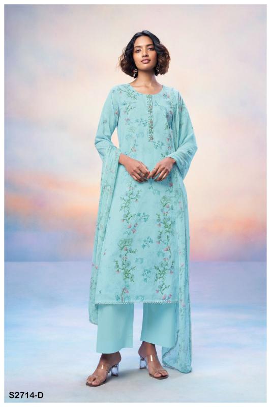 Ganga DHITYA 2714 Dress Materials Wholesale catalog