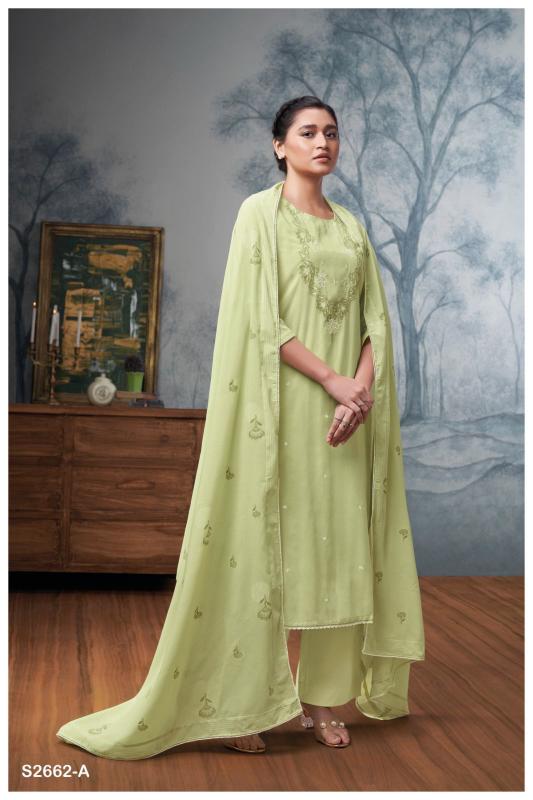 GANGA DITYAA 2662 Dress Materials Wholesale catalog