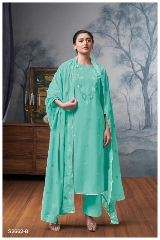 GANGA DITYAA 2662 Dress Materials Wholesale catalog