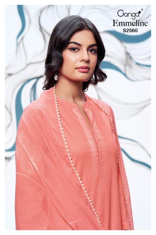 Ganga EMMELINE 2560 Dress Materials Wholesale catalog