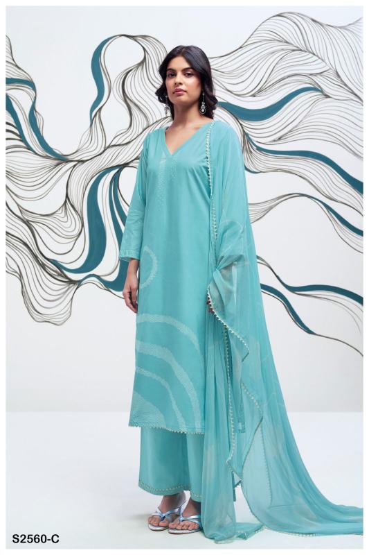 Ganga EMMELINE 2560 Dress Materials Wholesale catalog