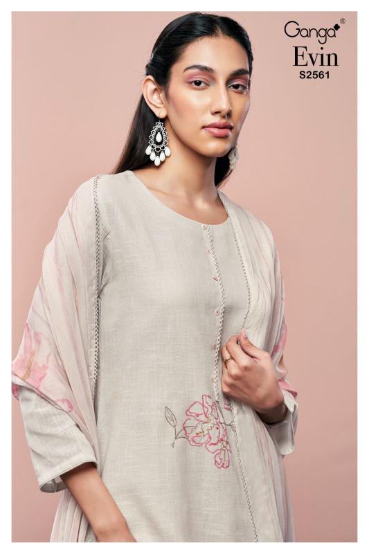 Ganga EVIN 2561 Dress Materials Wholesale catalog