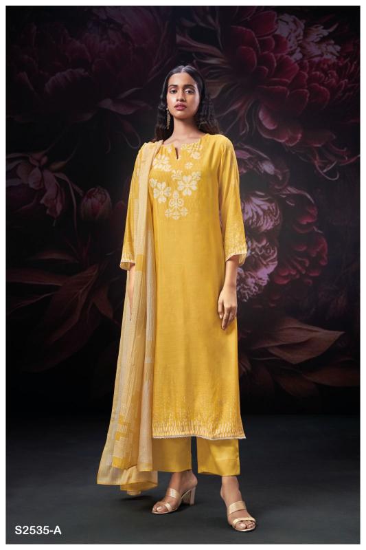 Ganga HUVISHKA 2535 Dress Materials Wholesale catalog