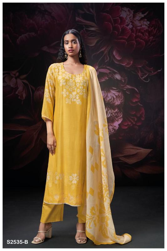Ganga HUVISHKA 2535 Dress Materials Wholesale catalog