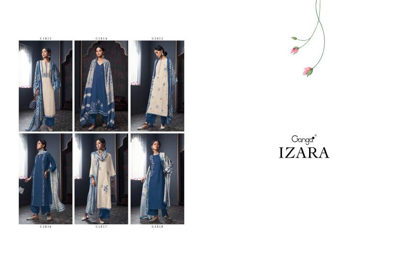Ganga IZARA Dress Materials Wholesale catalog