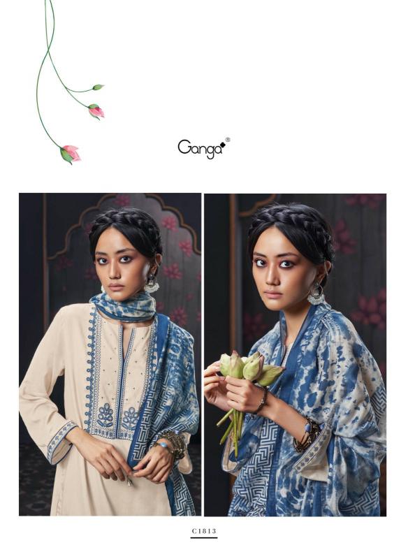 Ganga IZARA Dress Materials Wholesale catalog