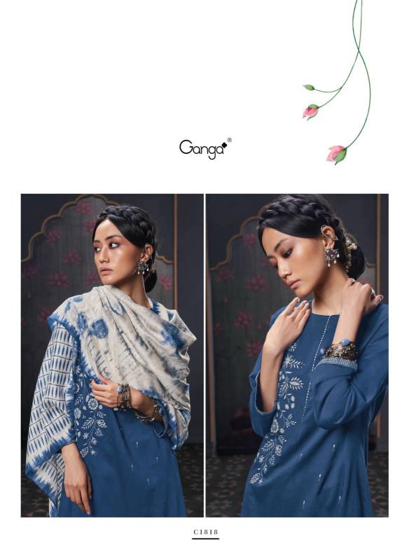 Ganga IZARA Dress Materials Wholesale catalog