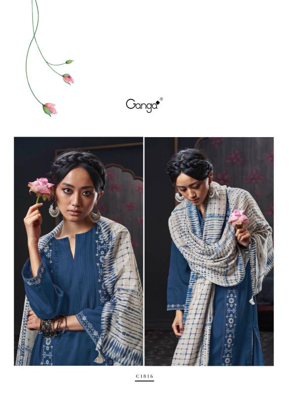 Ganga IZARA Dress Materials Wholesale catalog