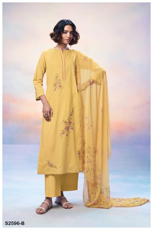GANGA NUHAA 2596 Dress Materials Wholesale catalog