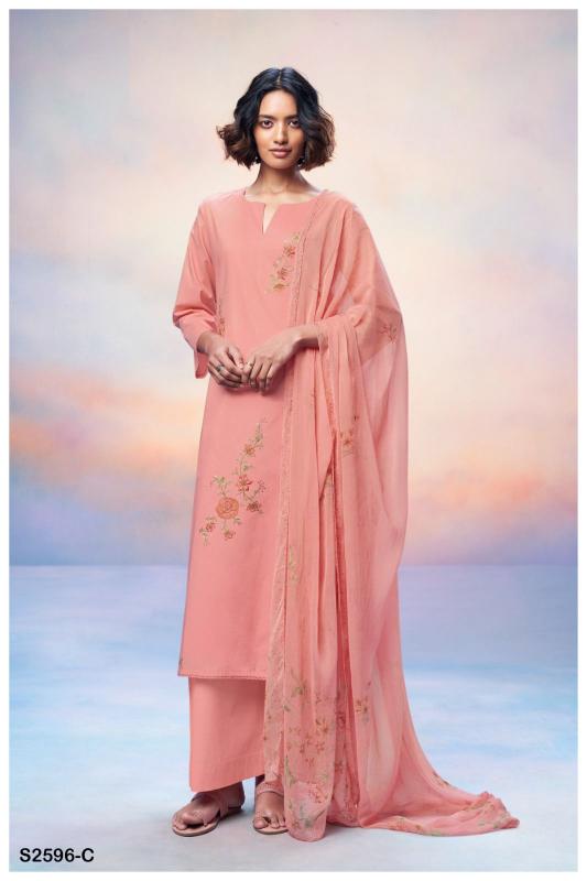 GANGA NUHAA 2596 Dress Materials Wholesale catalog
